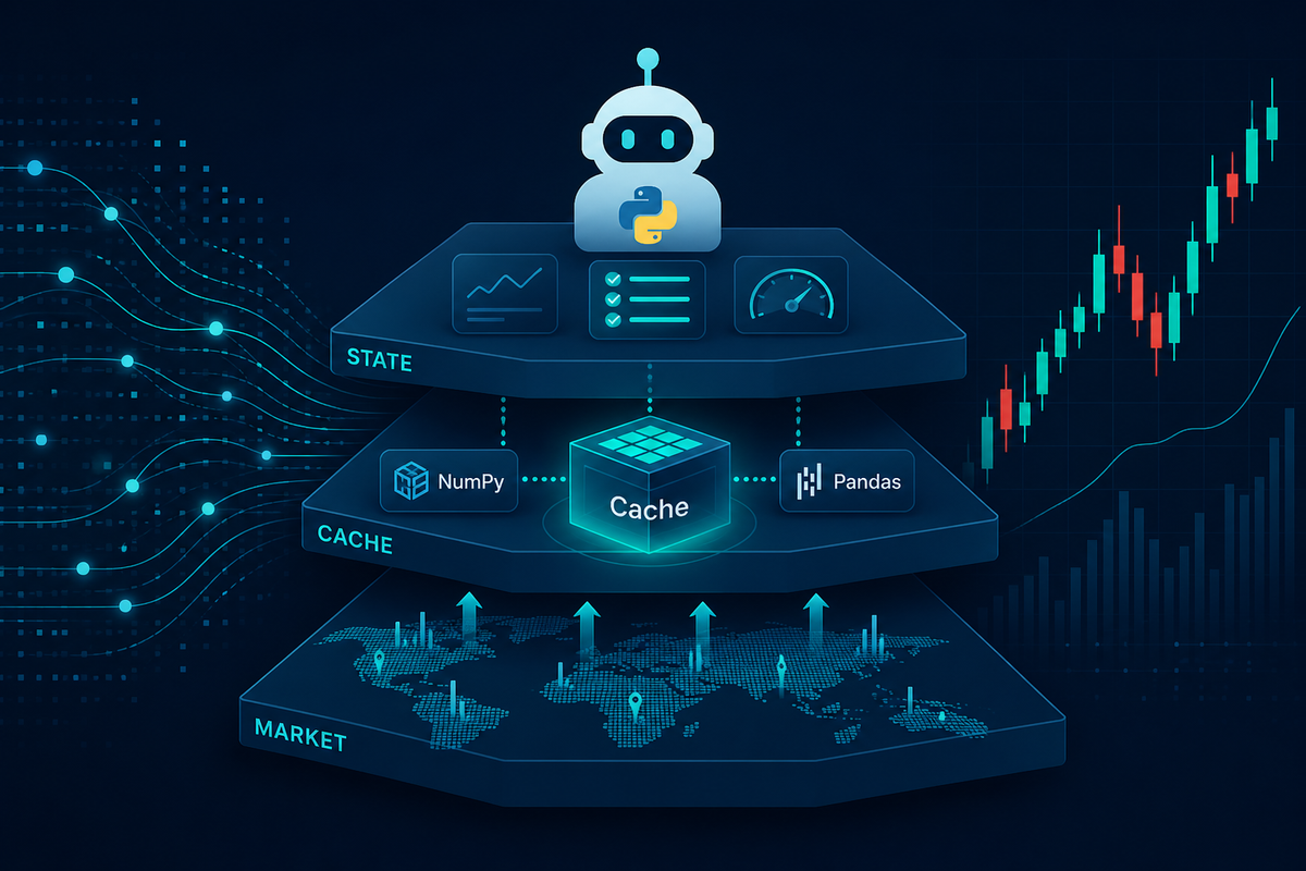 Market Cache, Pandas & NumPy cho Bot Hedging Python (Buổi 2) | HNDL