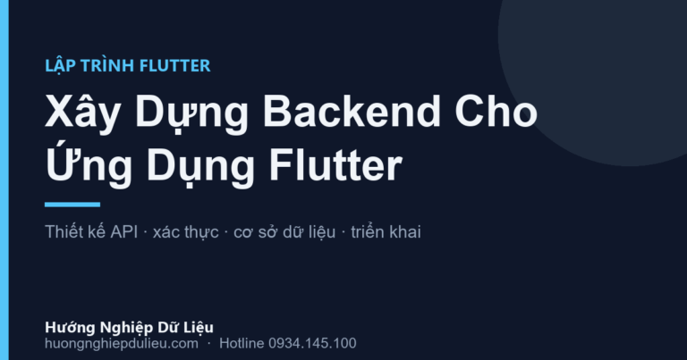 Xây Dựng Backend cho Ứng Dụng Flutter