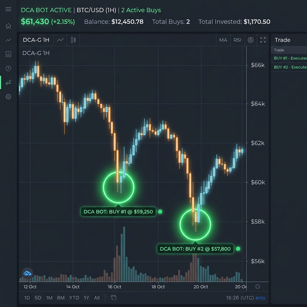 DCA Bot Chart VibeBot